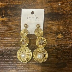 Gold Spiral Earrings